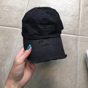 Kbethos black distressed baseball cap
